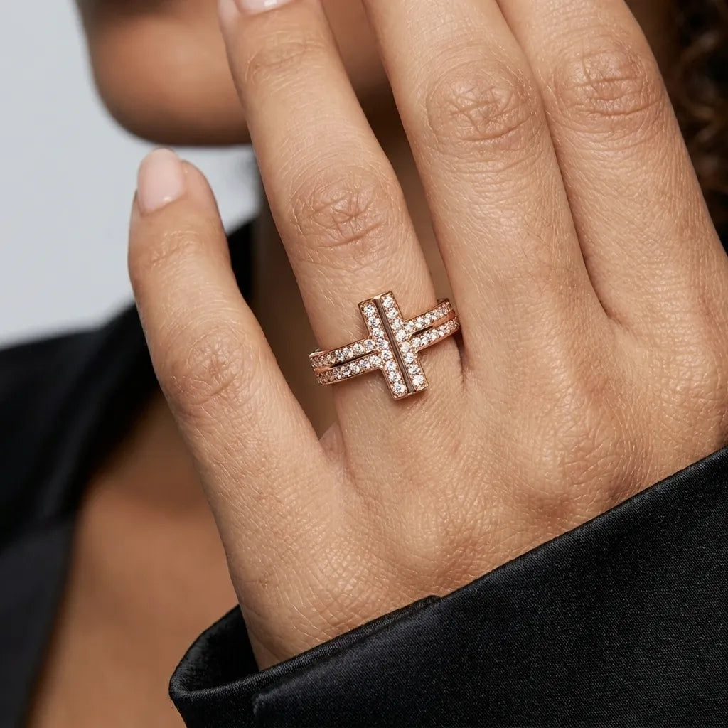 T Vertical Bridge Accent Ring