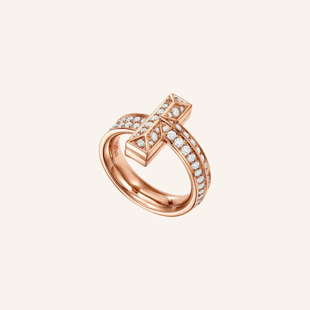 T Vertical Bridge Accent Ring