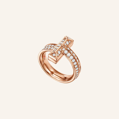 T Vertical Bridge Accent Ring